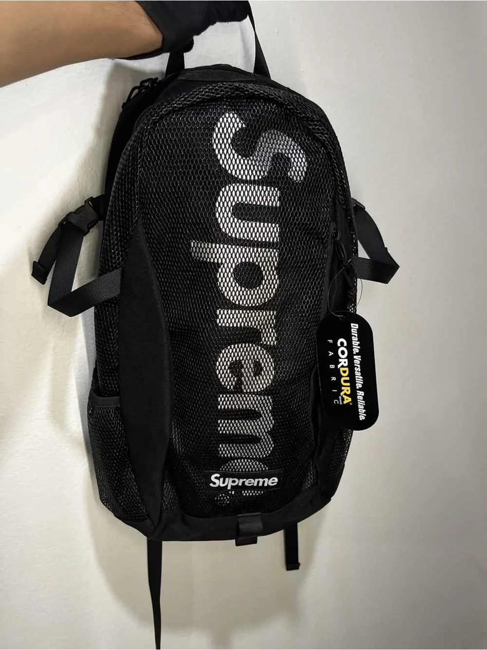 Supreme Black Backpack SS20 in Excellent Condition
